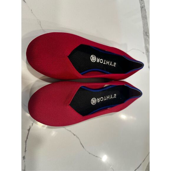 Rothy's Shoes - Rothy's The Flat Rounded Toe Cherry Red Ballet Flats Women’s Sz 9.5